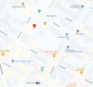 Karte von Adresse der GFA