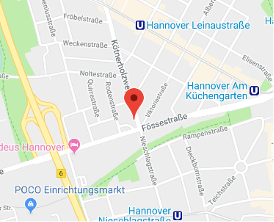 Karte von Adresse des Social Center Linden
